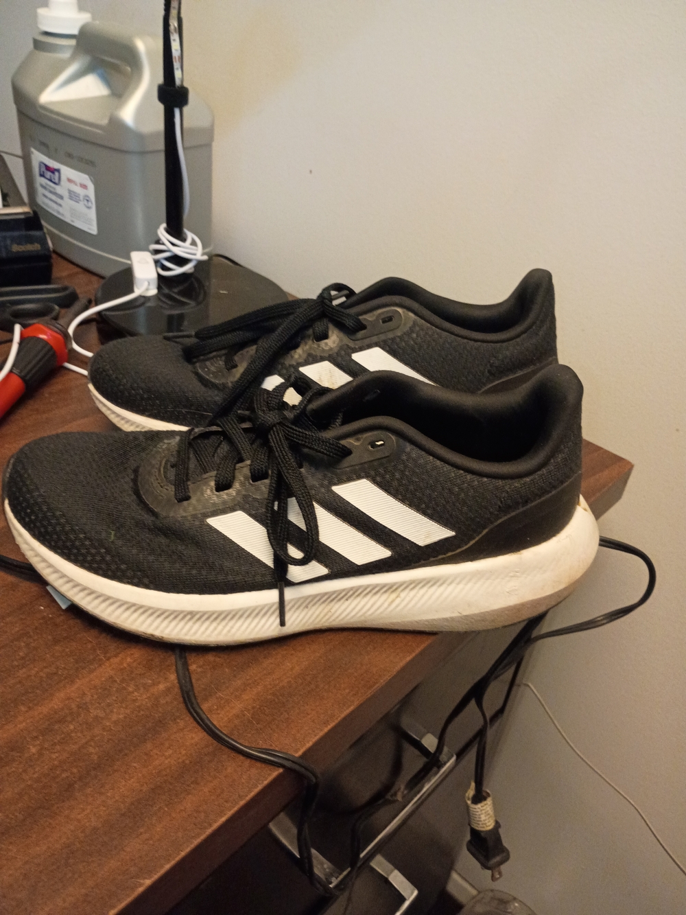 adidas Runfalcon 3.0 Men’s Running Shoes - Core Black/White - Size 7.5